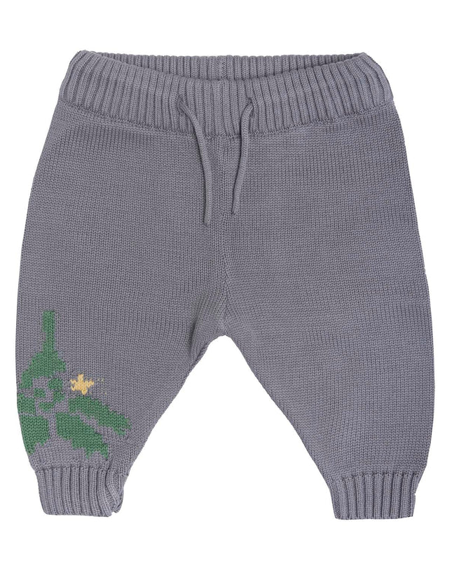 Baby Christmas Leggings in Grey-0