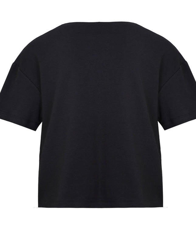 Hand-Painted Oversized Black T Shirt for Kids-2