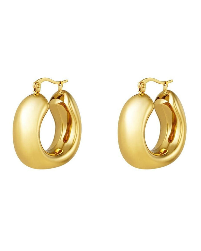 Earrings Nicole - Gold Plated Elegant Earrings-0