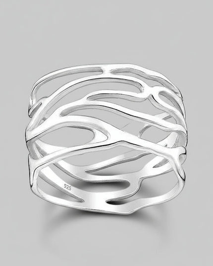 Ring Symphony - Sterling Silver Gold Plated Elegant Ring-0