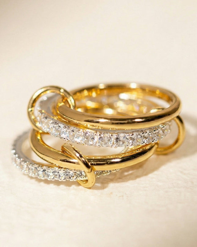 Holly - Interlocking Crystal Ring-3