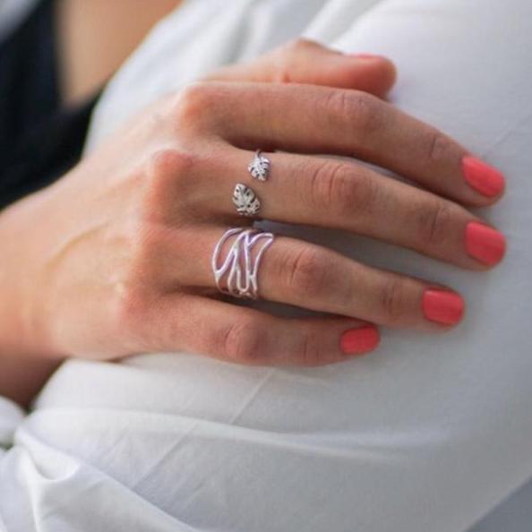 Ring Symphony - Sterling Silver Gold Plated Elegant Ring-1